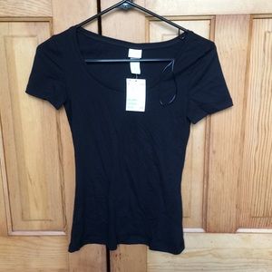 H & M scoop neck basic tee